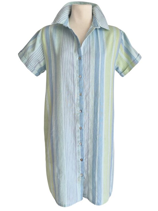 Tahari Dresses & Skirts - Tahari Linen & Cotton Beachy Shirtdress Short sleeves Cool for Summer XS